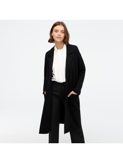 Ella open-front long sweater-blazer