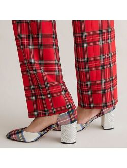 Maisie studded heels in Stewart tartan