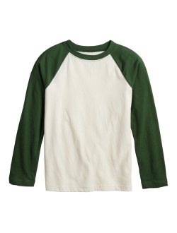 Kids 4-12 Jumping Beans Long Sleeve Raglan Tee