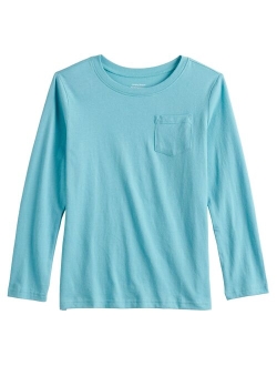 Kids 4-12 Jumping Beans Simple Pocket Tee