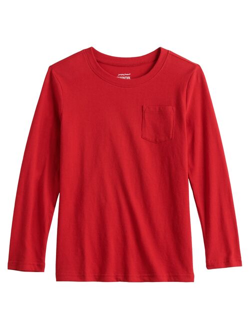 Kids 4-12 Jumping Beans Simple Pocket Tee