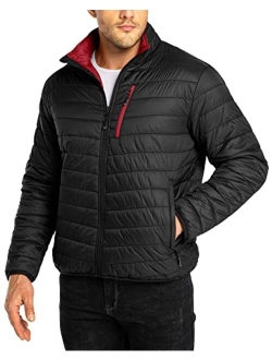 33,000ft Men's Puffer Jacket Lightweight Packable Winter Jacket