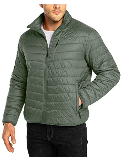 33,000ft Men's Puffer Jacket Lightweight Packable Winter Jacket