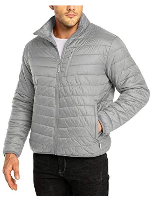 33,000ft Men's Puffer Jacket Lightweight Packable Winter Jacket