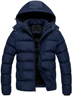 Creatmo Us Men's Puffer Jacket Waterproof Winter Parka jacket Warm Thicken Ski Coat