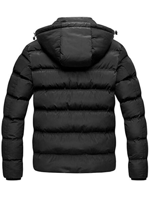 Creatmo Us Men's Puffer Jacket Waterproof Winter Parka jacket Warm Thicken Ski Coat