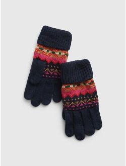 Kids Fair Isle Gloves