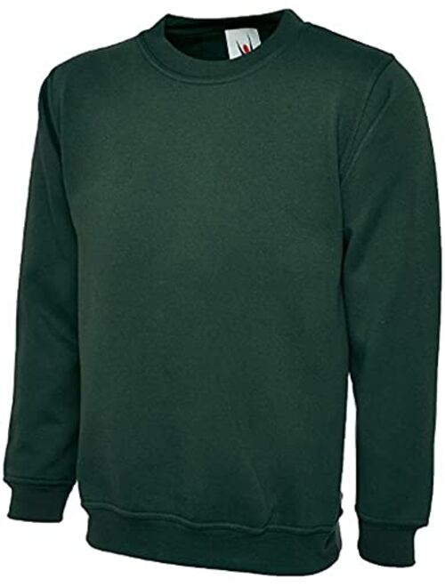 Uneek clothing UneekClothing Men's 300G Plain Classic Crewneck Sweatshirt