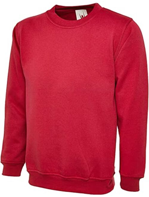 Uneek clothing UneekClothing Men's 300G Plain Classic Crewneck Sweatshirt