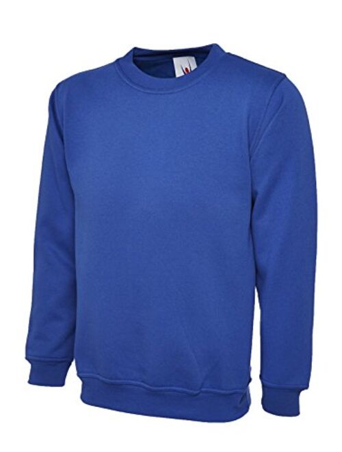 Uneek clothing UneekClothing Men's 300G Plain Classic Crewneck Sweatshirt