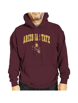 Campus Colors Long Sleeves NCAA Adult Arch & Logo Gameday Unisex Hooded Sweatshirt