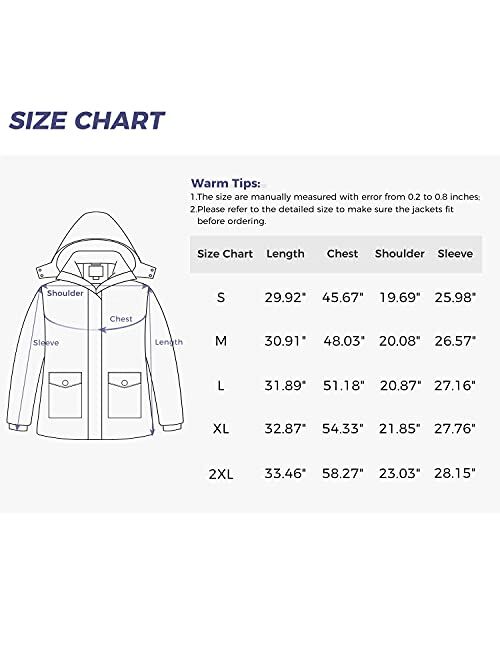 Ampake Men's Winter Thicken Padded Coat Warm Parka Jacket With Removable Hood