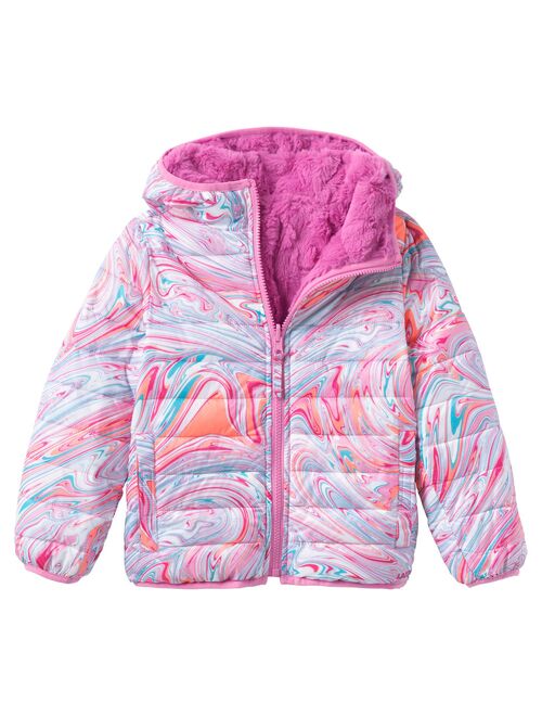 Girls 7-16 Lands' End Reversible Fleece Jacket