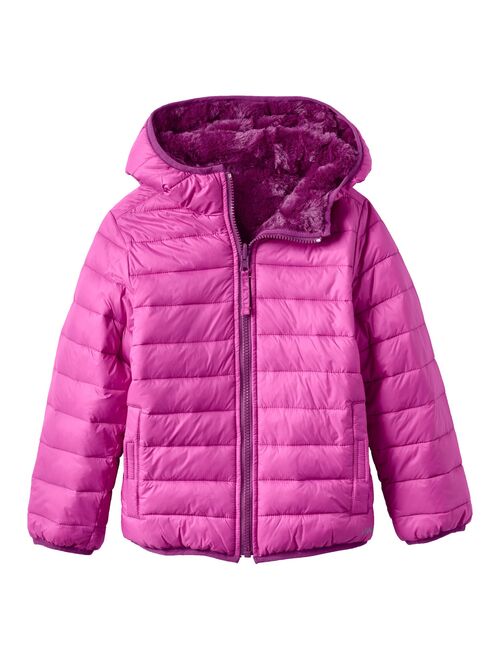 Girls 7-16 Lands' End Reversible Fleece Jacket