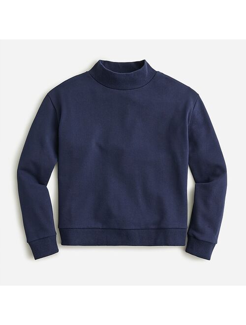 J.Crew Girls' fleece mockneck sweatshirt