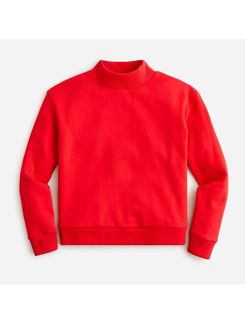 J.Crew Girls' fleece mockneck sweatshirt