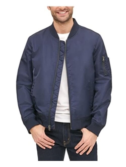 Men's Flight Satin Unfilled Ma-1 Bomber