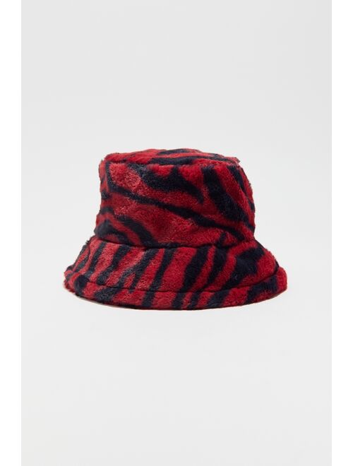 Urban Outfitters Knox Printed Faux Fur Bucket