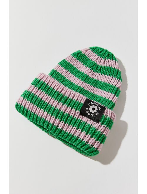 Damson Madder Stripe Beanie