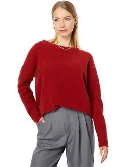 vince Banded Boatneck Pullover