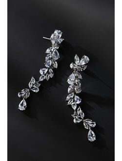 Shashi Fallen Leaf Crystal Earrings