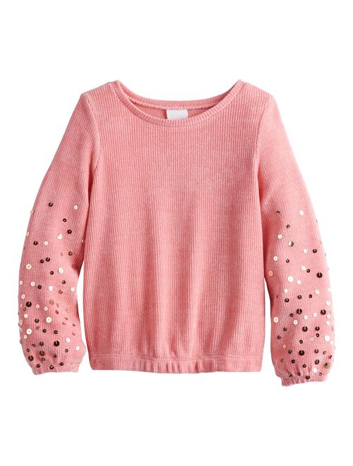 Girls 4-12 Jumping Beans Chenille Sweater