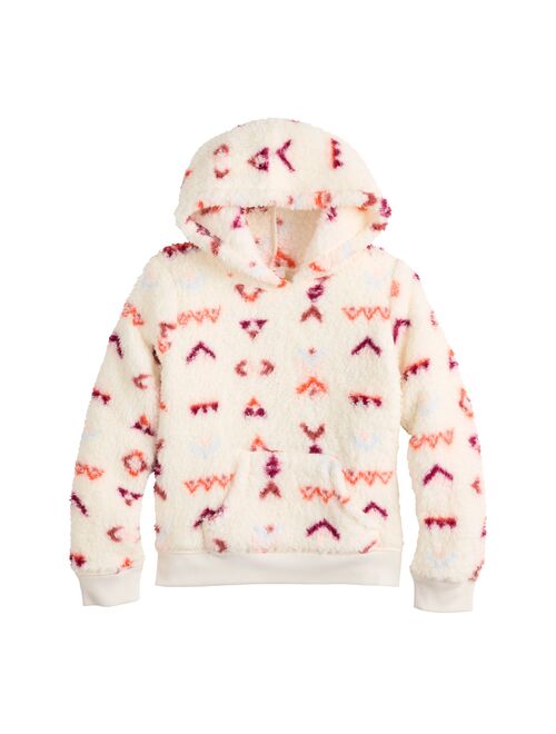 Girls 4-12 Jumping Beans Cozy Sherpa Hoodie