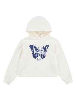 Girls 7-16 Levi's Butterfly Boxy Crop Logo Hoodie