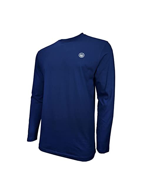 Beretta Men's USA Trident Logo Vintage Long Sleeve Cotton T-Shirt