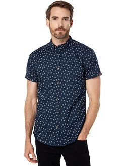 Printed Poplin Short Sleeve Shirt