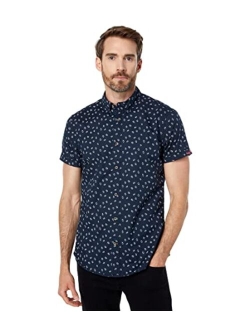 Printed Poplin Short Sleeve Shirt