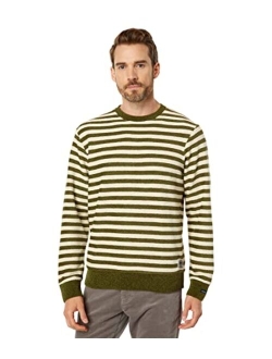 Striped Crew Neck Felpa Sweatshirt