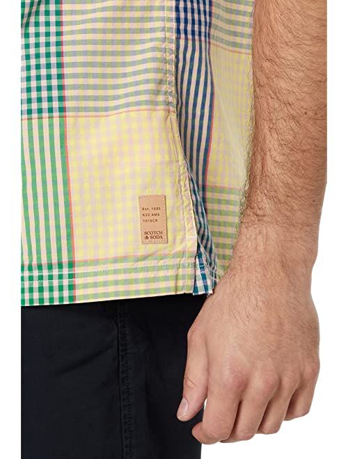 Scotch & Soda Refined BB Checked Short Sleeve Shirt