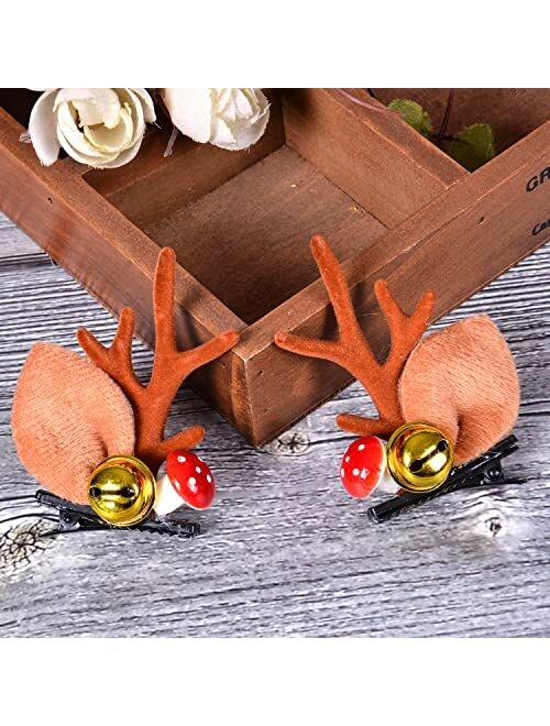 Lateefah Christmas Reindeer Antler Headband Christmas tree Hair Clips Deer Headband Hair Accessories