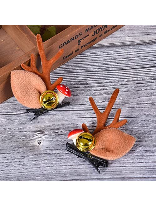 Lateefah Christmas Reindeer Antler Headband Christmas tree Hair Clips Deer Headband Hair Accessories