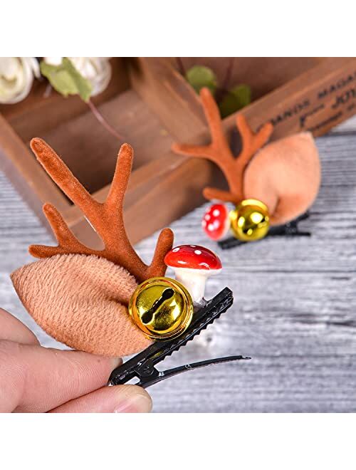 Lateefah Christmas Reindeer Antler Headband Christmas tree Hair Clips Deer Headband Hair Accessories