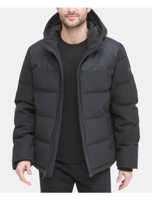 DKNY Men's Mixed-Media Puffer Coat, Created for Macy's