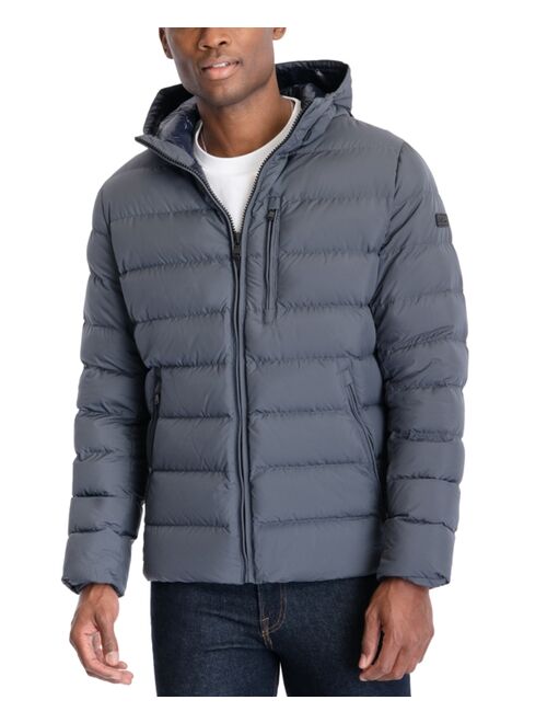 MICHAEL KORS Men's Hooded Puffer Jacket, Created For Macy's