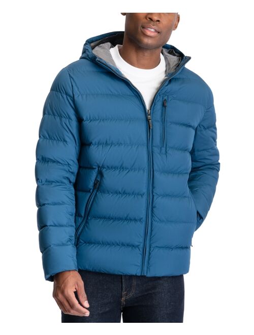 MICHAEL KORS Men's Hooded Puffer Jacket, Created For Macy's