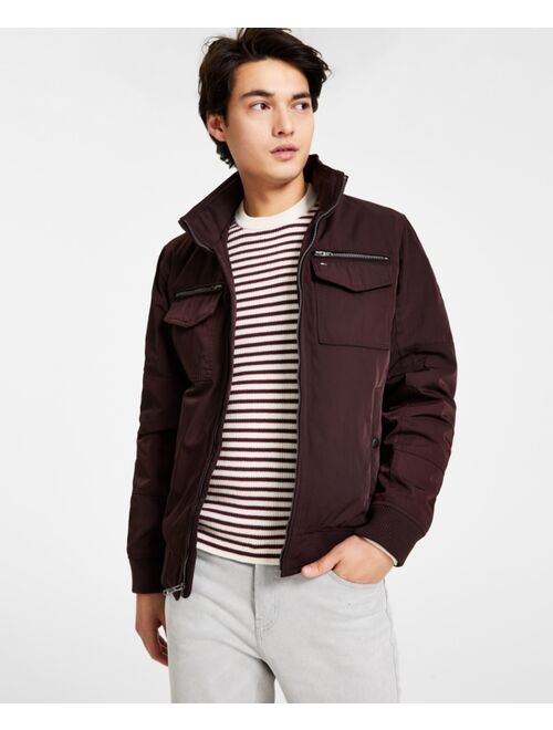 TOMMY HILFIGER Men's Four-Pocket Filled Performance Bomber Jacket