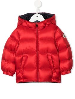 Enfant logo-patch goose-down jacket