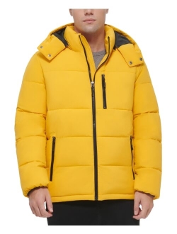 Men's Stretch Hooded Puffer Jacket, Created for Macy's