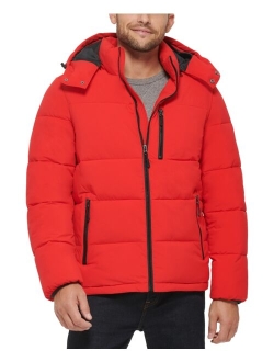 Men's Stretch Hooded Puffer Jacket, Created for Macy's