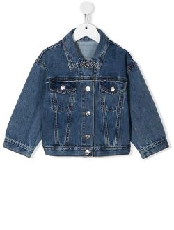 Kids panelled denim jacket