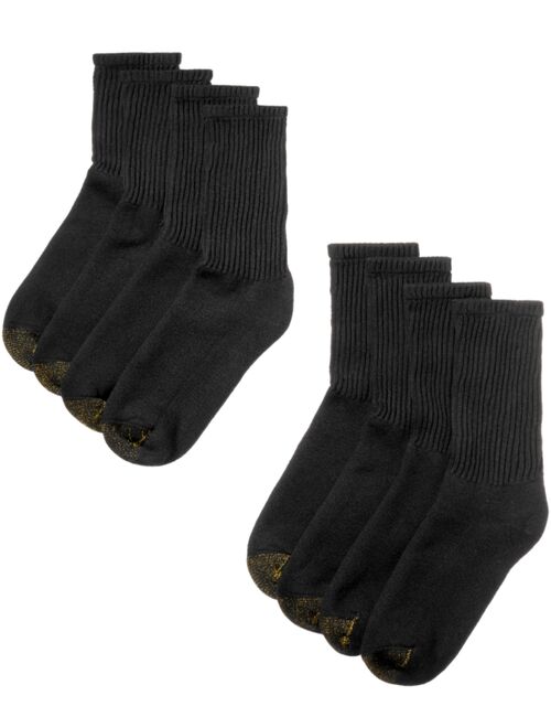 Gold Toe Men's 8 Pack Athletic Crew Socks