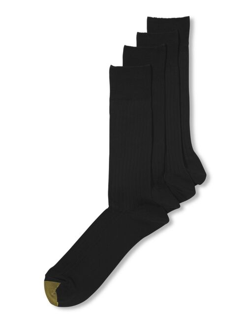 Gold Toe Men's 4-Pack Dress Flat Knit Socks, Created for Macy's