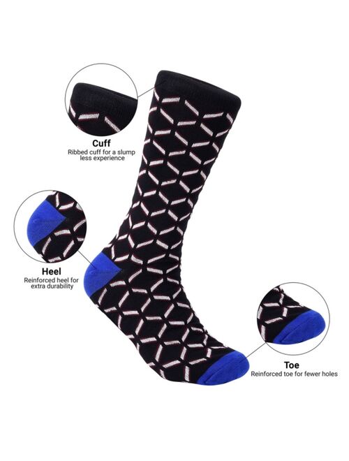 Mio Marino Men's Modern Collection Dress Socks Pack of 12