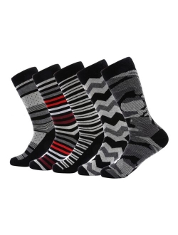 Mio Marino Men's Groovy Designer Dress Socks Pack of 5