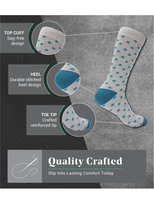 Mio Marino Men's Retro Collection Dress Socks Pack of 6