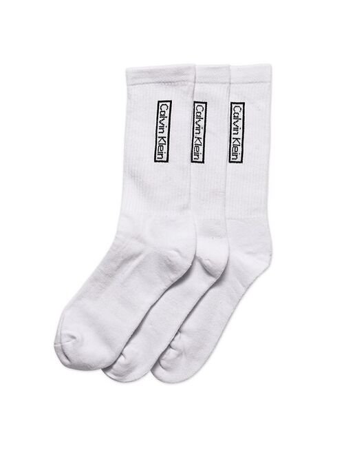 Men's Calvin Klein 3-Pack Reimagined Heritage Cushioned Crew Socks